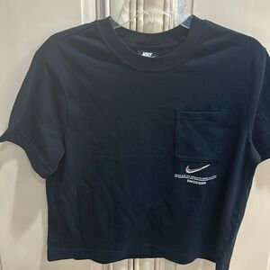 Nike black crop tee. Size XS